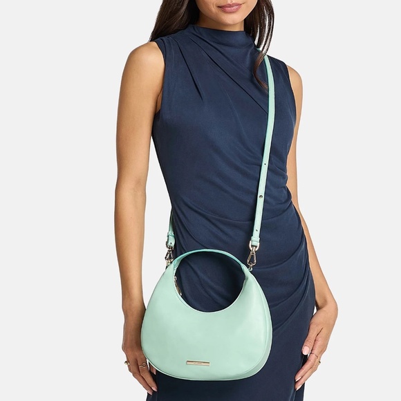 NWT BRAHMIN Mindy Crossbody Leather Purse Black Castle View